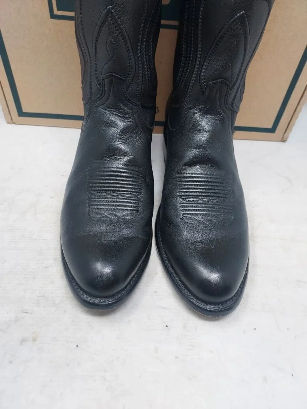 TECOVAS MENS THE CARTWRIGHT MIDNIGHT BLACK COWBOY BOOT